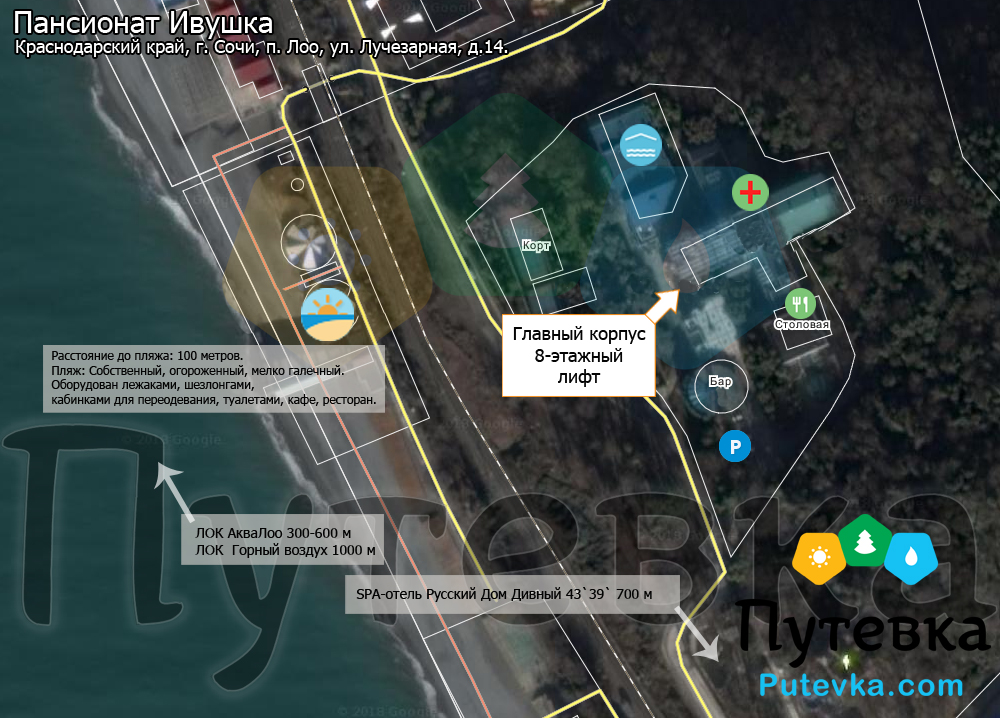 Как добраться до санатория аквалоо. Сочи улица декабристов 78б. Аквалоо сочи территория. Аквапарк лоо сочи. Аквалоо 3*.