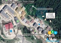 План-схема гостиничного комплекса Rosa Village (Роза Вилладж)