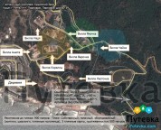 План-схема гостиничного комплекса Крымский Бриз
