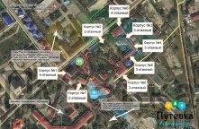 План-схема санатория Бригантина