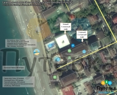 План-схема санаторно-курортного комплекса Alex Resort & SPA (Alex Beach Hotel / Алекс Резорт СПА)